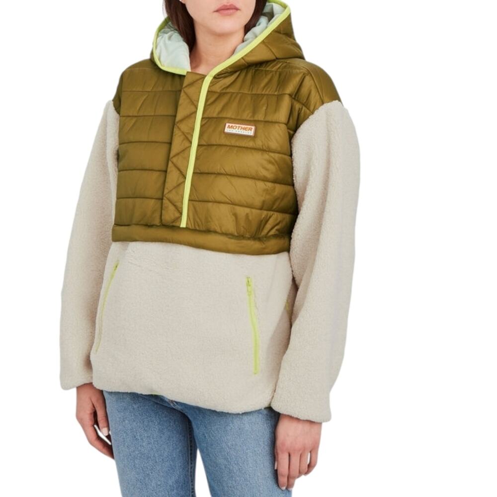 Mother Sher-Puff Zip Pullover Sweatshirt Top